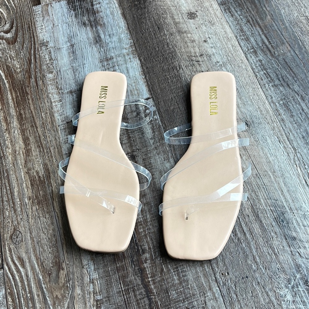 MISS LOLA Clear Sandals